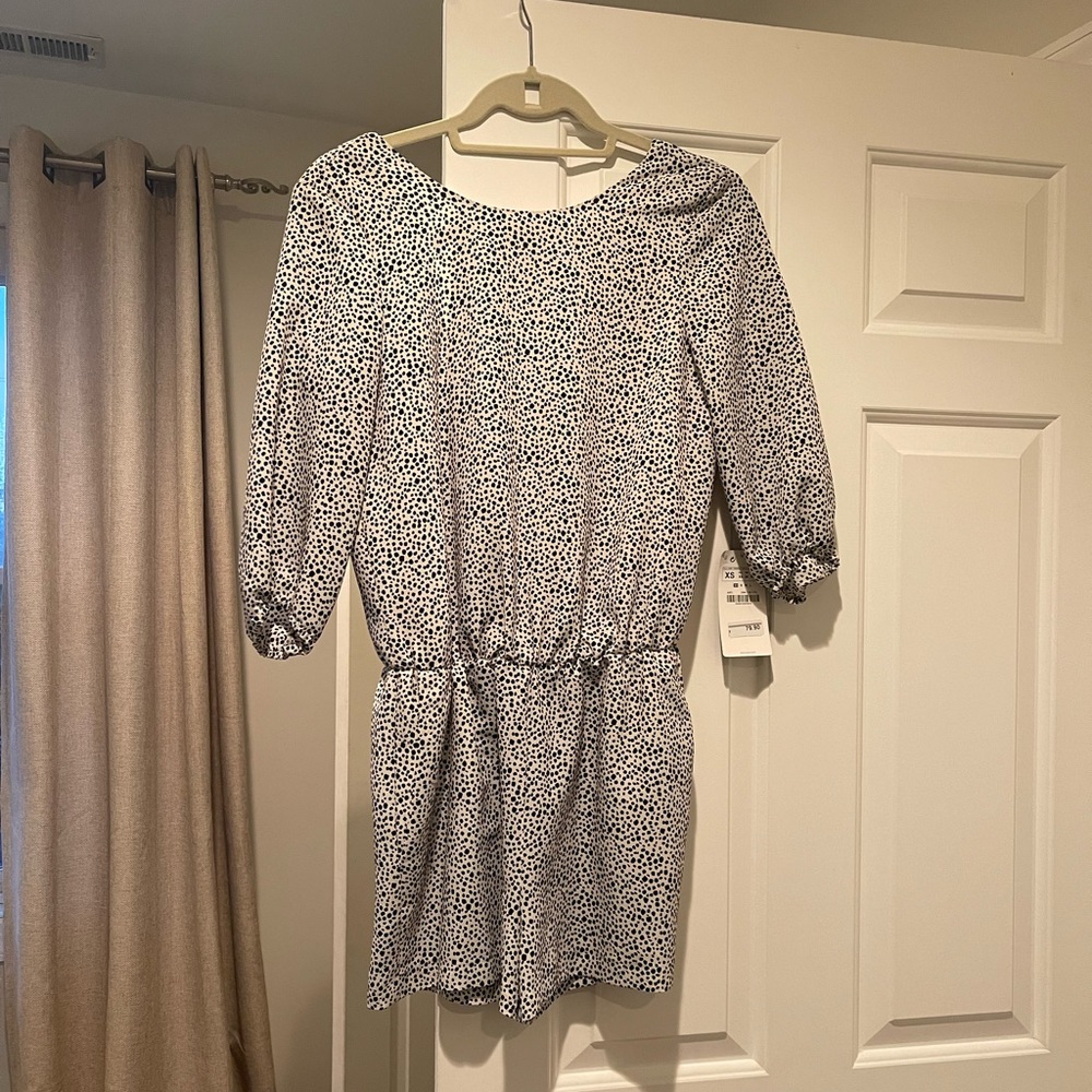 Animal print zara romper